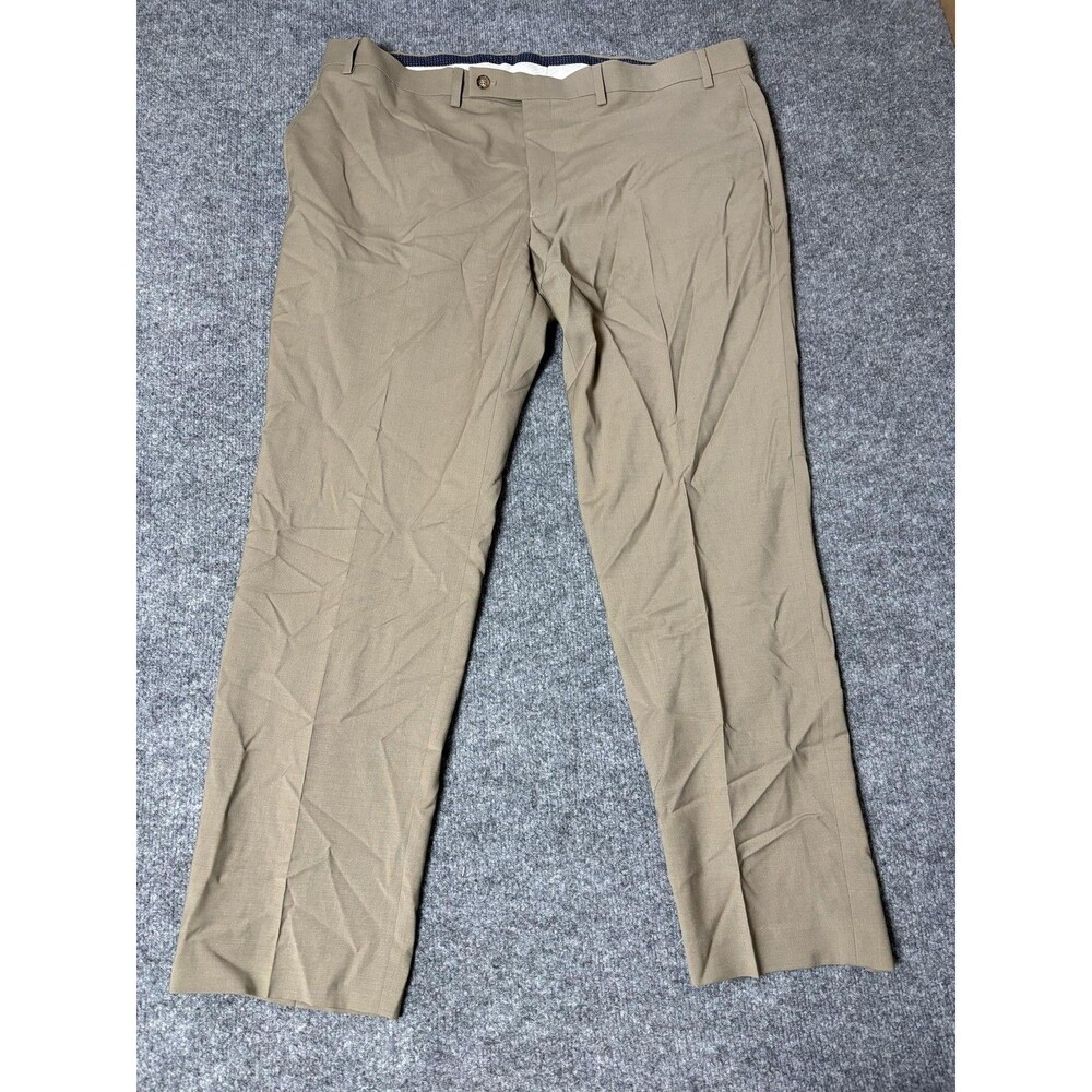 Lauren Ralph Lauren Dress Pants Mens 40x30 Beige Regular Fit Wool Stretch Office